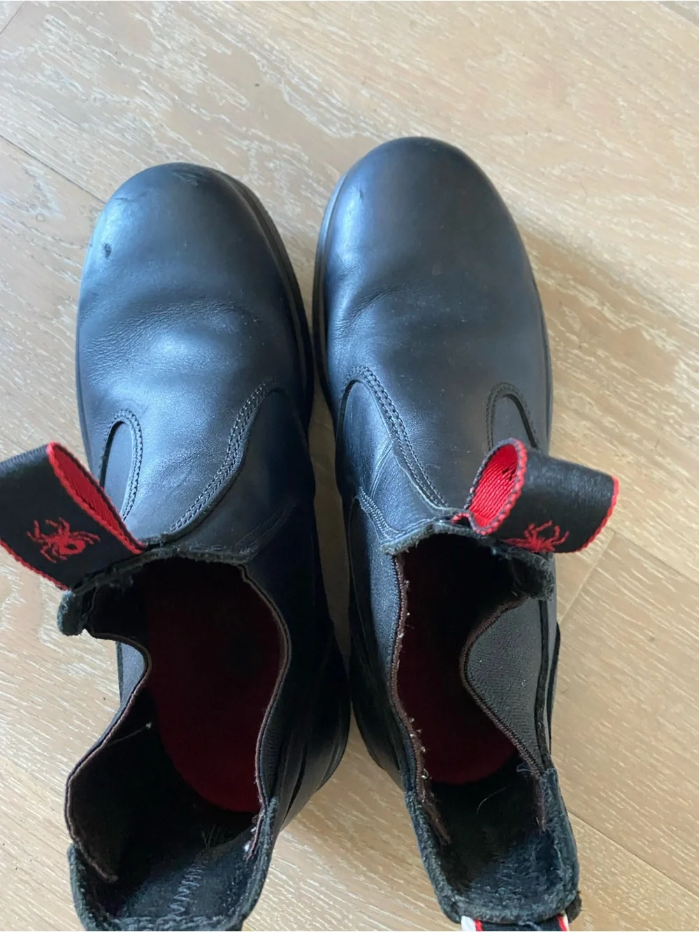 Redback Bobcat black leather ankle Chelsea boots men us size 9.5 us 8.5